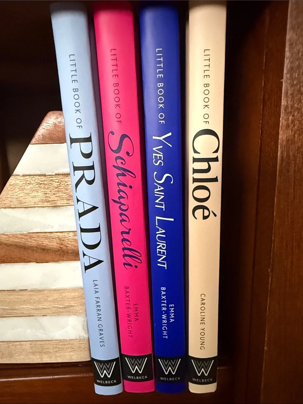 Little Books of Fashion Set of 4 Prada YSL Chloé Schiaparelli Hardcover